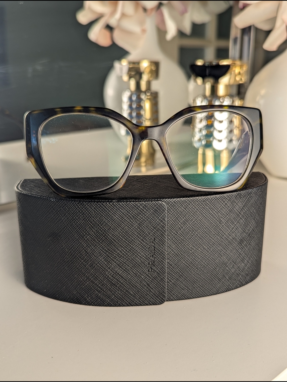 Prada - Tortoiseshell Cat-Eye Glasses